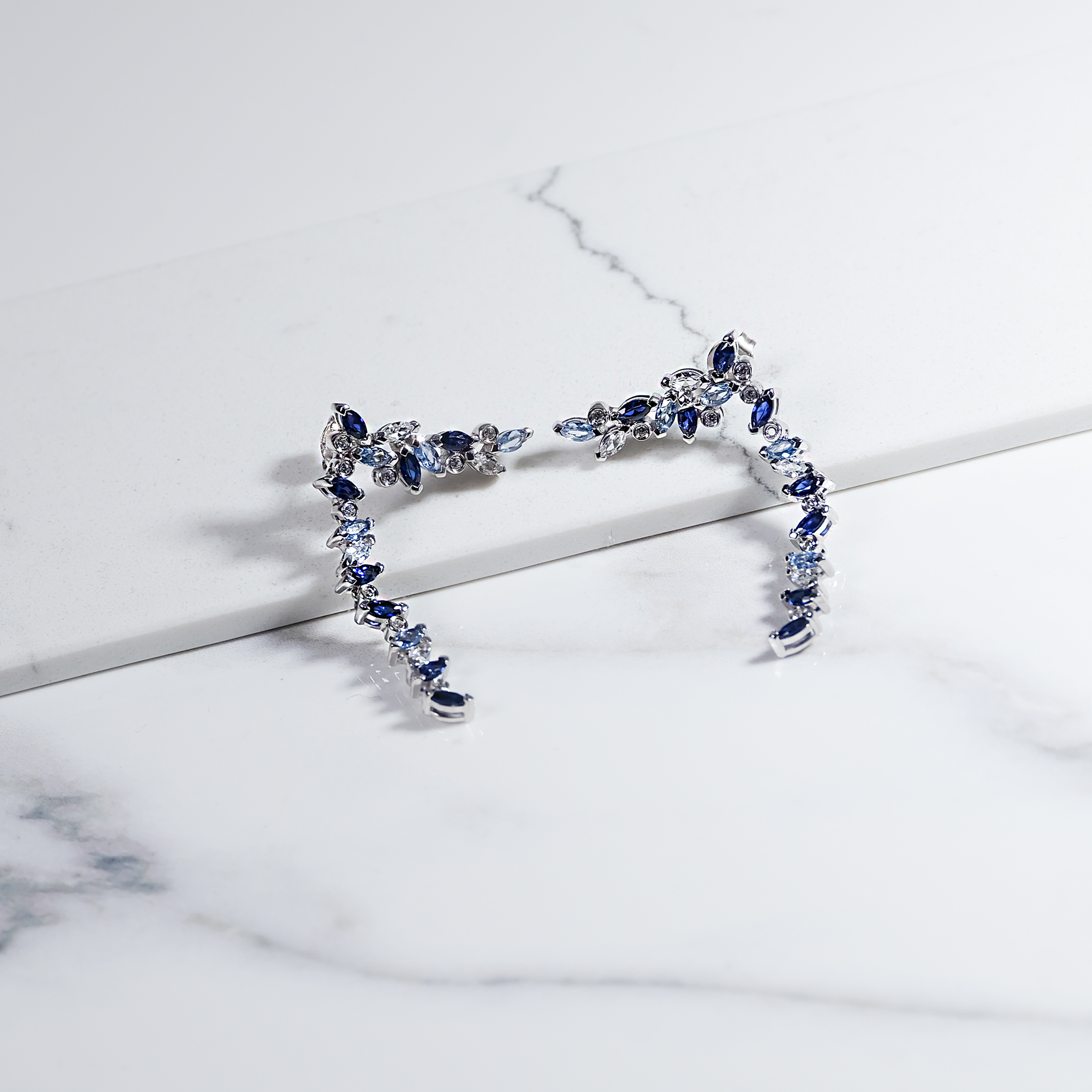 Sapphire Elegance Earrings