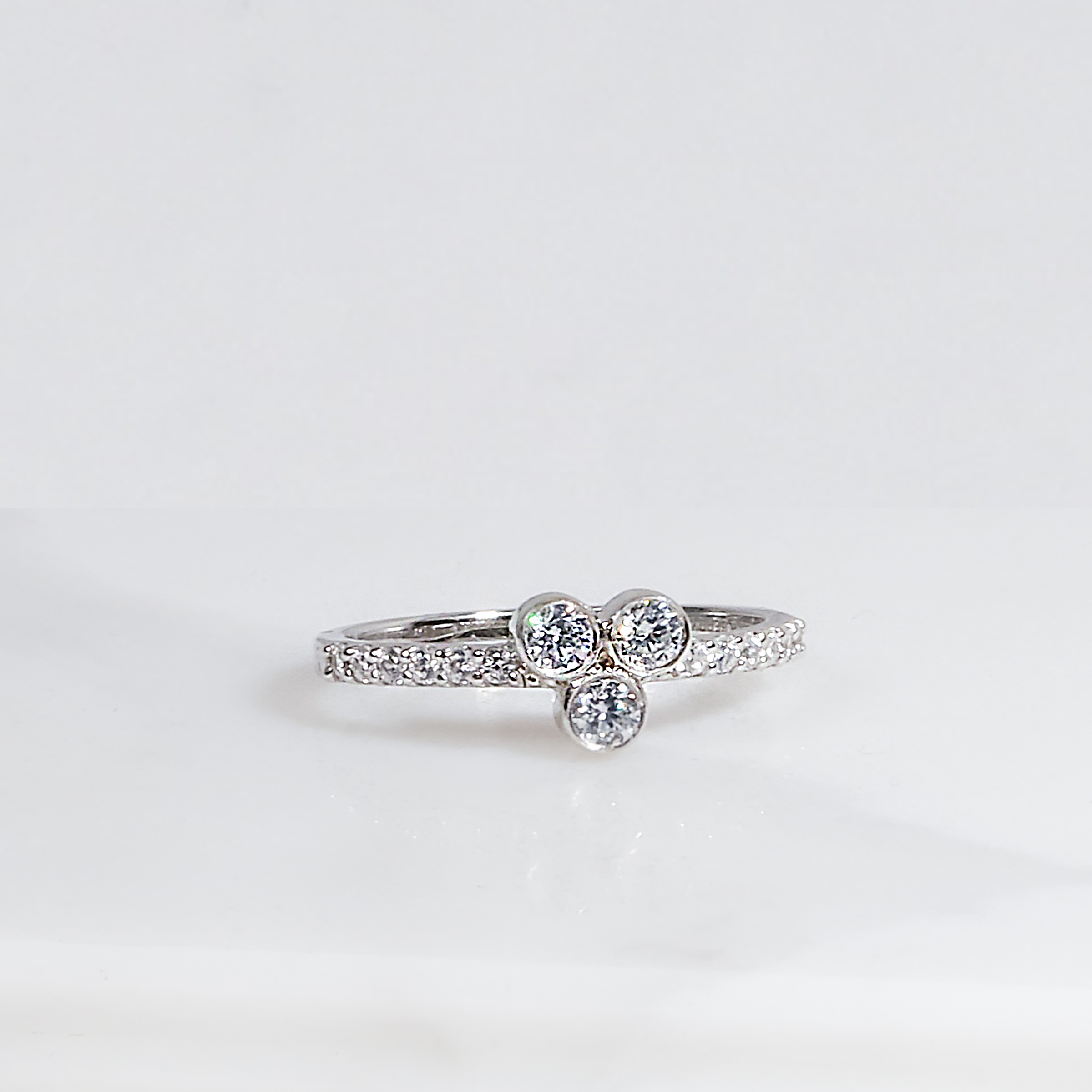 Elegance Trio Diamond Ring
