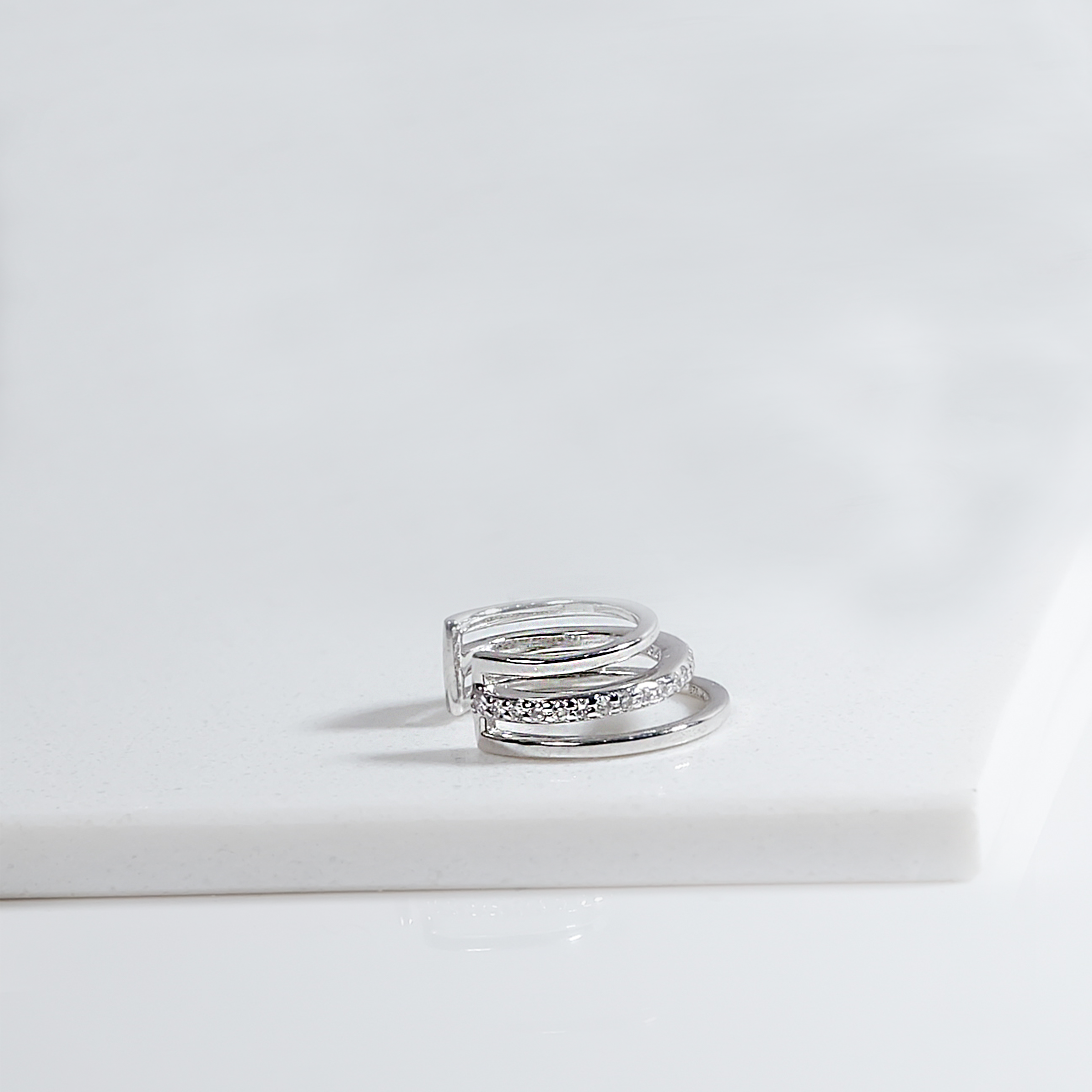 Silver Elegance Ear Cuff