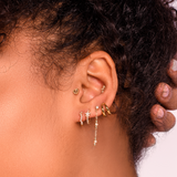 Omega Gold Earrings