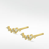 Orion Nebula Gold Studs