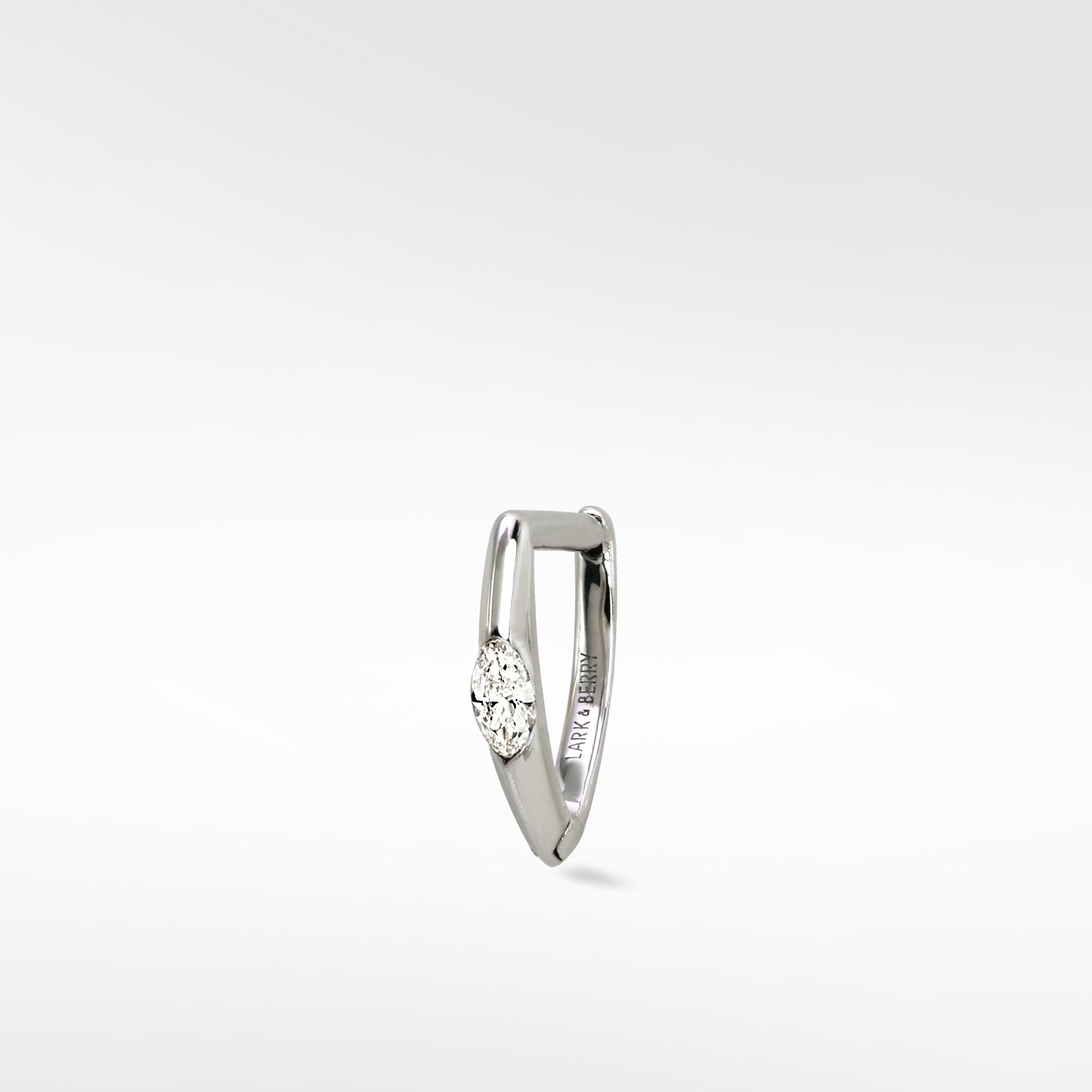 Marquise Set Knife Edged Hoop