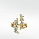 Veto Diamond Open Petal Ring