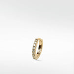 Modernist Diamond Pavé Medium Hoop Earring - Lark and Berry