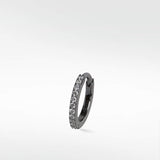 Modernist Diamond Pavé Large Hoop