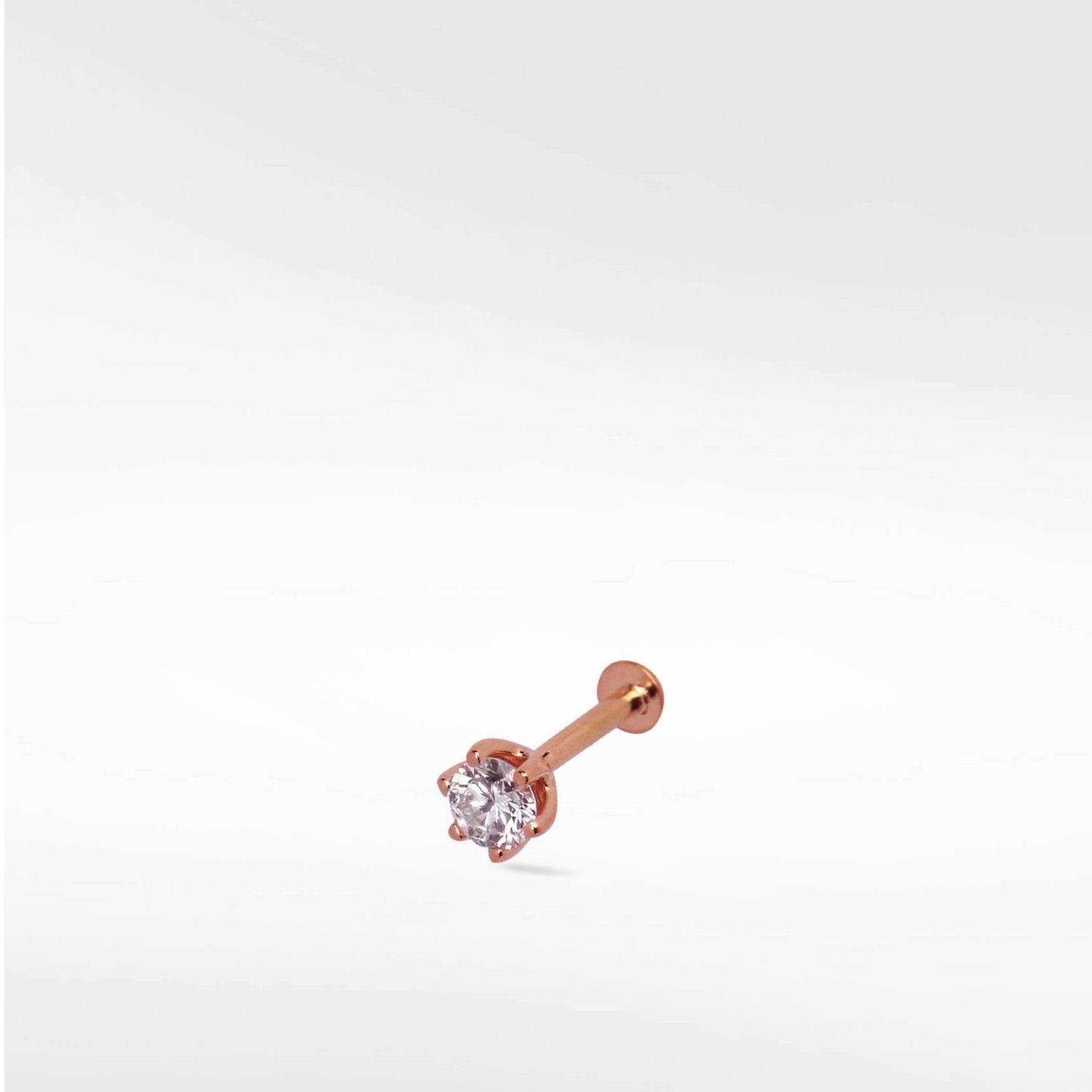 Stellar Solitaire Diamond Stud Earring