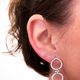 Trio Diamond Stud Earring