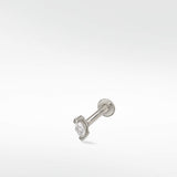 Veto Mini Sapphire Marquise Single Stud Earring