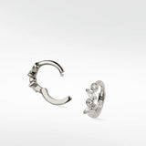 Veto Sapphire and Diamond Small Hoop