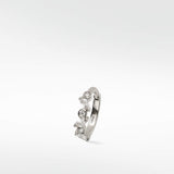 Veto Sapphire and Diamond Medium Hoop