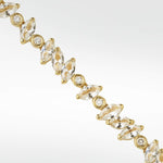 Veto White Sapphire & Diamond Necklace in 14K Gold - Lark and Berry