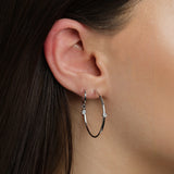 Cherry Blossom Silver Hook Earrings