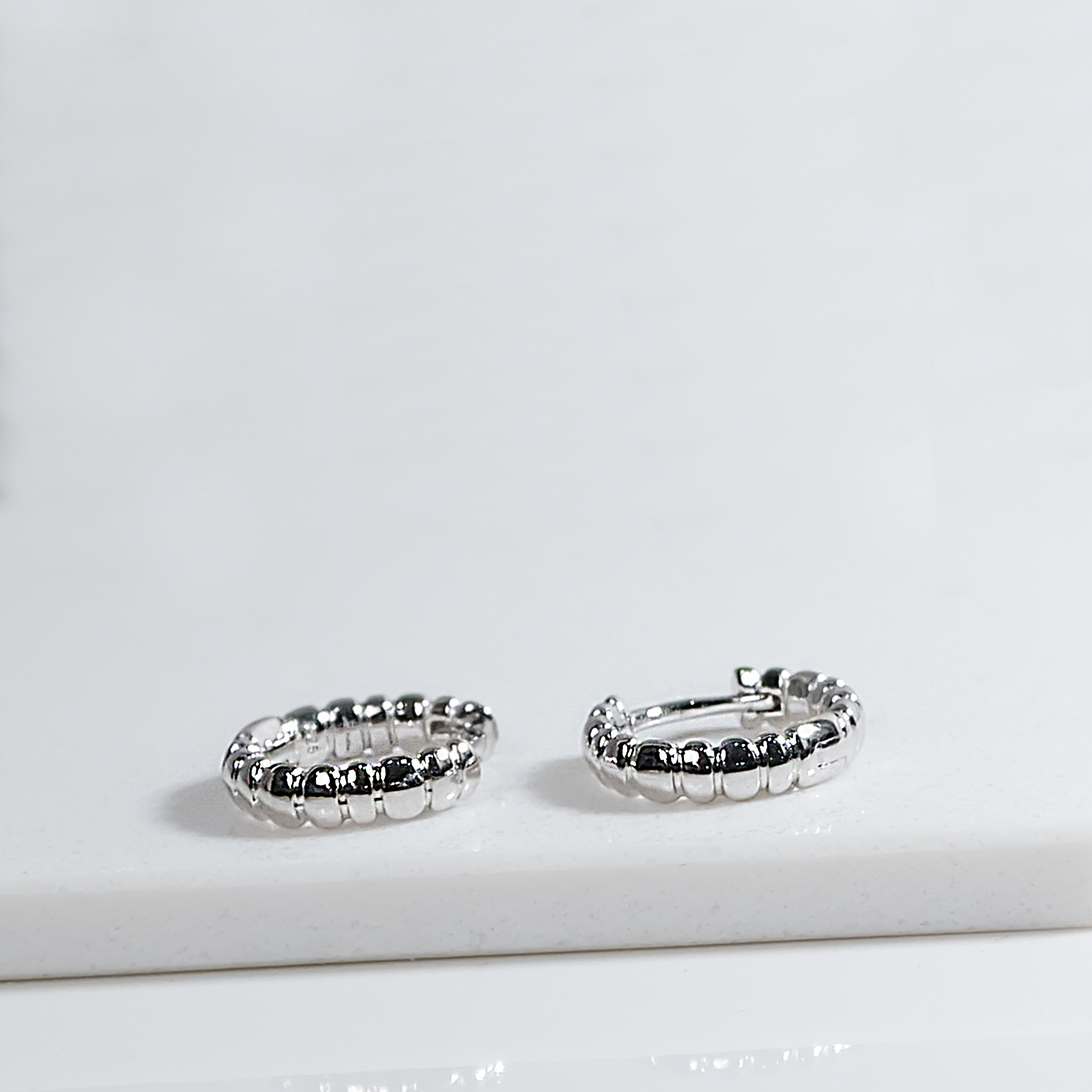 Radiant Silver Hoops