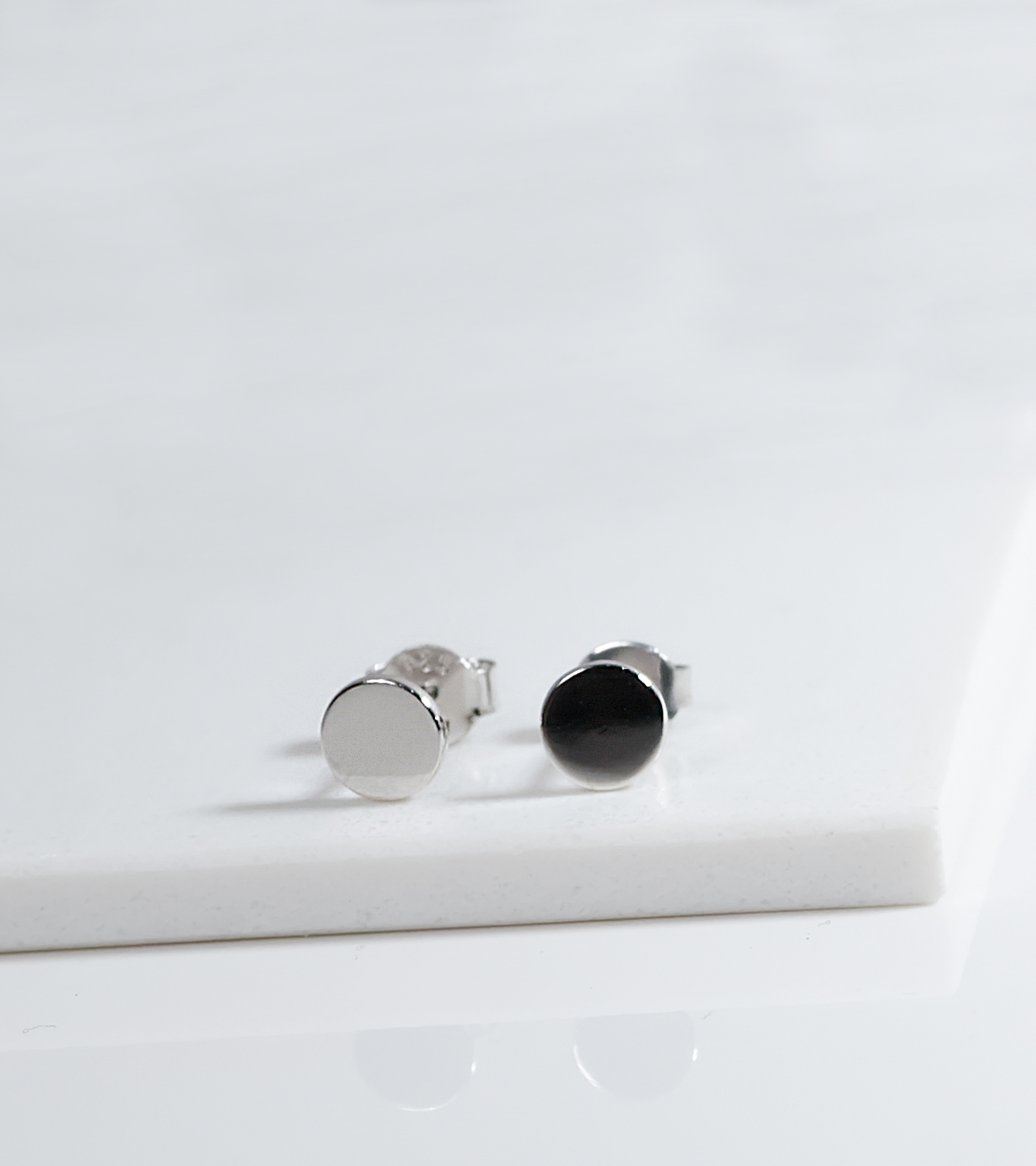 Sleek Silver Studs