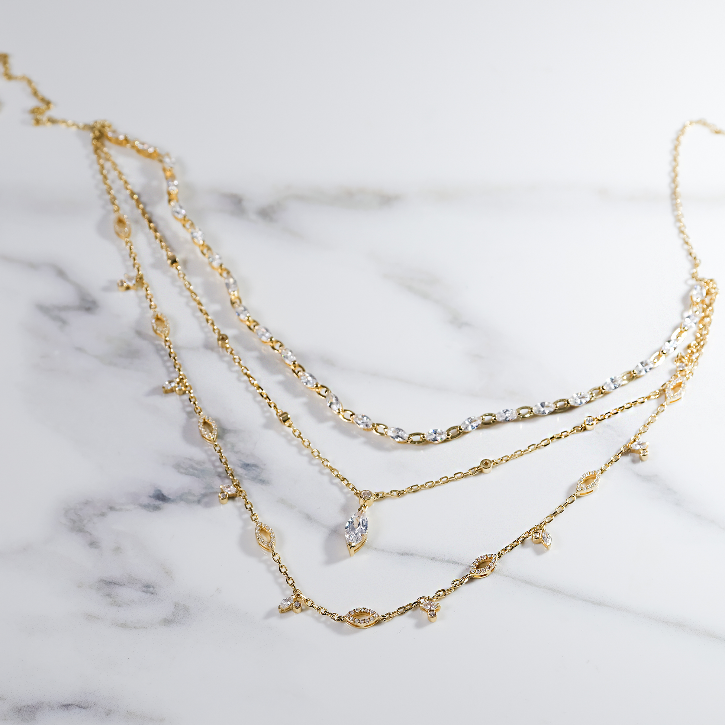 Ethereal Gold Layered Necklace