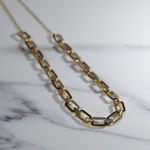 Elegant Gold Link Necklace