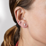 Maxi Marquise Diamond Stud