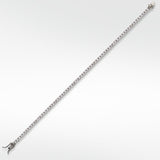 The Everyday Stackable Diamond Tennis Silver Bracelet