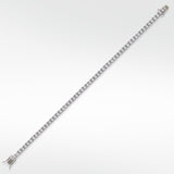 The Everyday Stackable White Sapphire Tennis Silver Bracelet