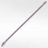 The Everyday Stackable Alexandrite Tennis Silver Bracelet