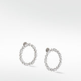 Veto Bright Sapphire and Diamond Hoops