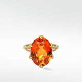 Mayfair Orange Sapphire Ring