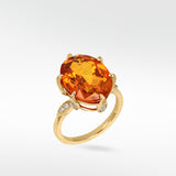 Mayfair Orange Sapphire Ring
