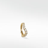 Wavy Diamond Hoop