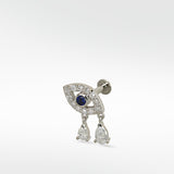 Evil Eye with Double Diamond Drop (Protection)