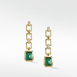 Nexus Emerald and Chain Earrings