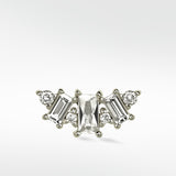 Queen's Crescent Regal Stud Earring