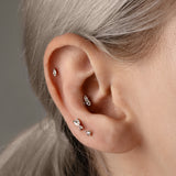 Mini Shooting Star Diamond Stud Earring