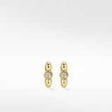Iris Petal Gold Studs