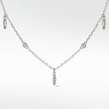 Oleander Petals Silver Necklace