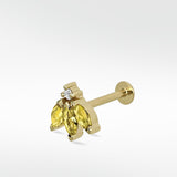 Blossom Stud Yellow sapphire