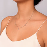 Oleander Petals Silver Necklace