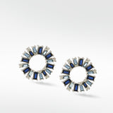 Blue Dahlia Earrings