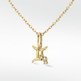 Gemini Gold Pendant