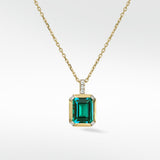 Nexus Emerald and Diamond Pendant