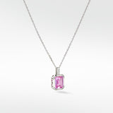 Blossom Pink Sapphire and Diamond Pendant