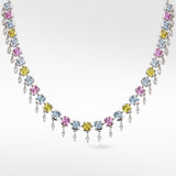 Full Blossom Sapphire Necklace