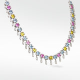 Full Blossom Sapphire Necklace