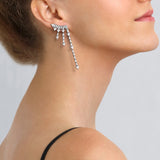 Supernova Statement Earrings in 18K White Gold (One of a Kind)