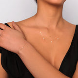 Tri-Star Gold Necklace