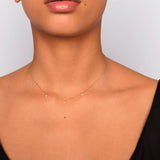 Tri-Star Gold Necklace