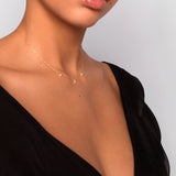 Tri-Star Gold Necklace