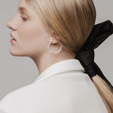 Veto Bright Sapphire and Diamond Hoops