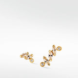 Veto Sapphire Mis-Match Stud Earrings