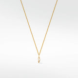 Veto Solitaire Pendant in 14K Gold
