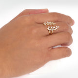 Veto Diamond Open Petal Ring